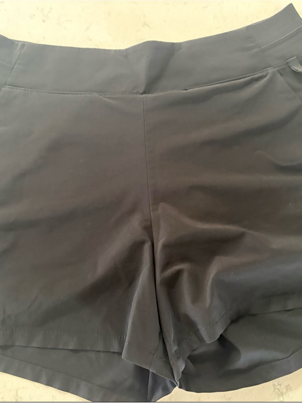Athleta Black Athletic Shorts with Wide Waistband